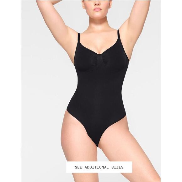 New without Tags Skims Seamless Sculpt Bodysuit SX XXS/XS in Black